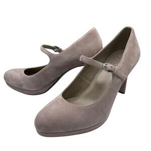 Naturalizer “Talissa” Suede Platform Pump Heels 8.5 Leather Work Career Preppy